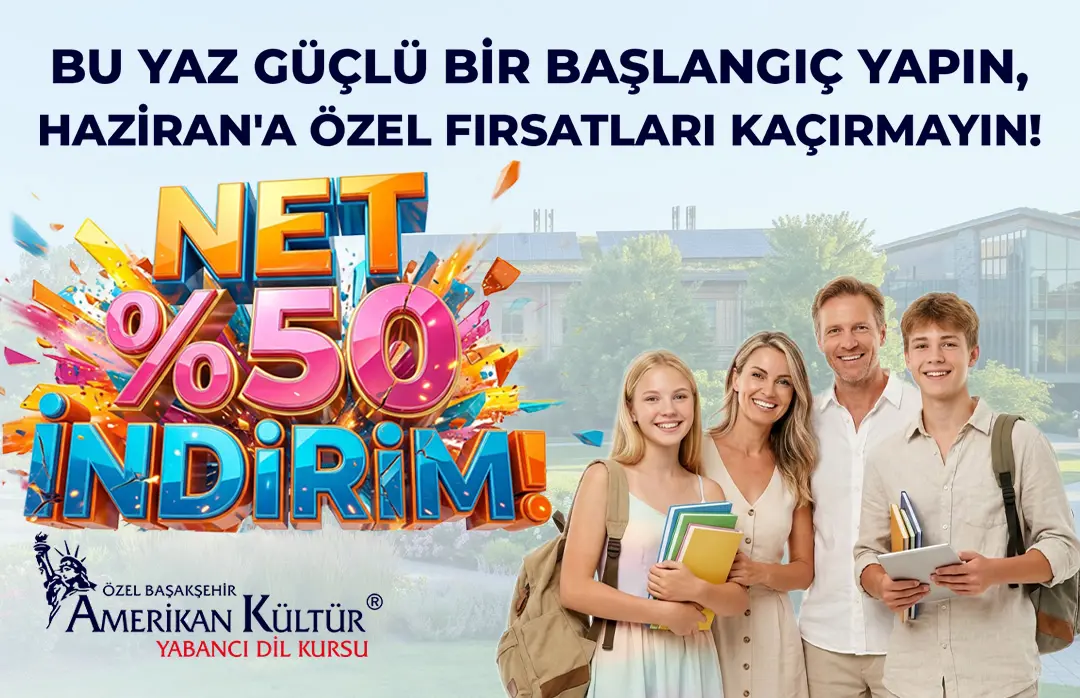 Haziran'a Özel Fırsatları Kaçırmayın! Net %50 İndirim!